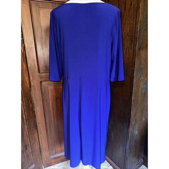 Lauren Ralph Lauren Womens Size 16W Blue Dress EUC - Picture 4 of 5